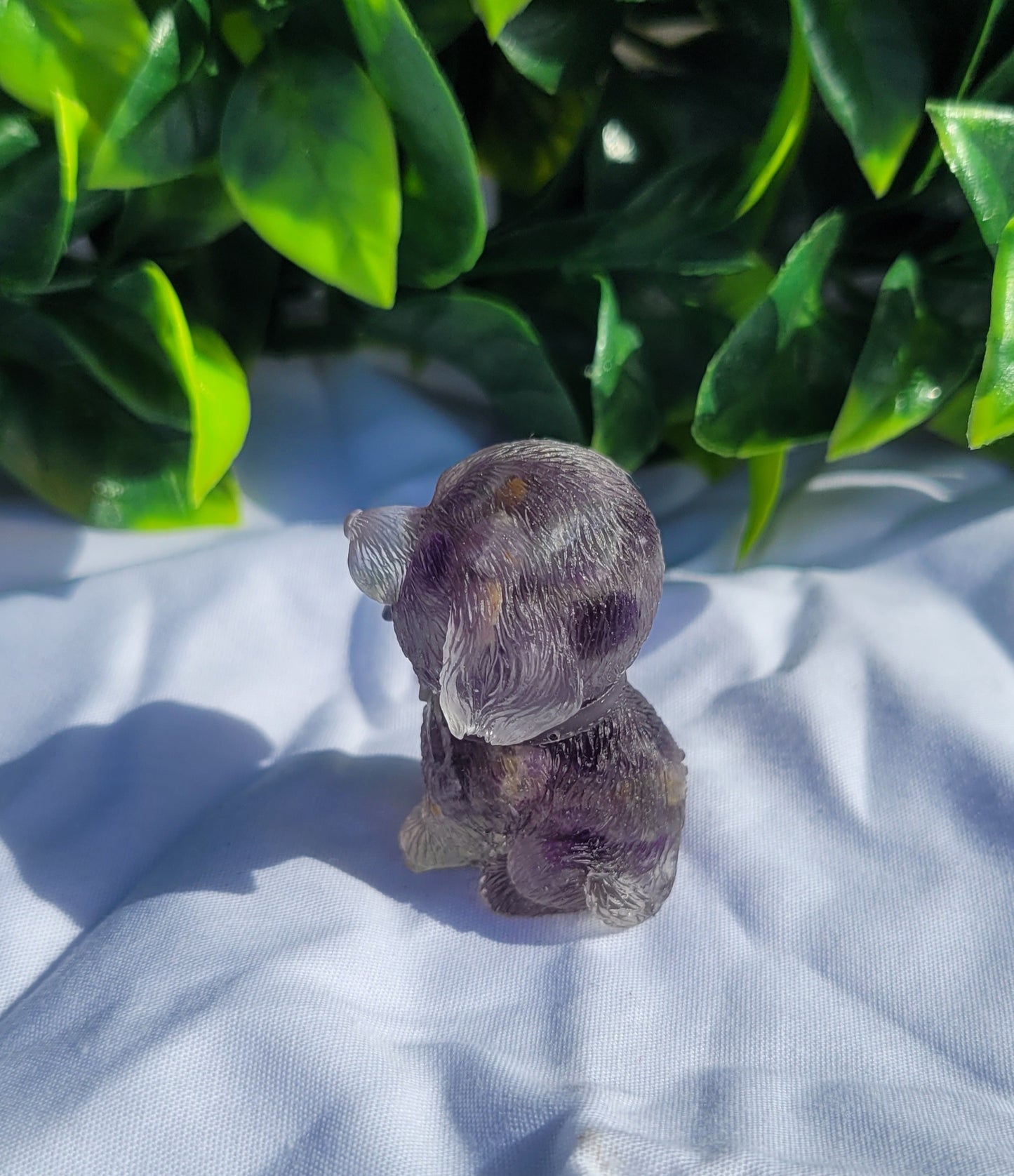 Crystal Chip in Resin Dog