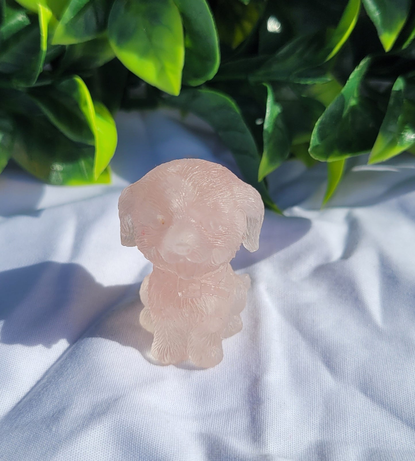 Crystal Chip in Resin Dog