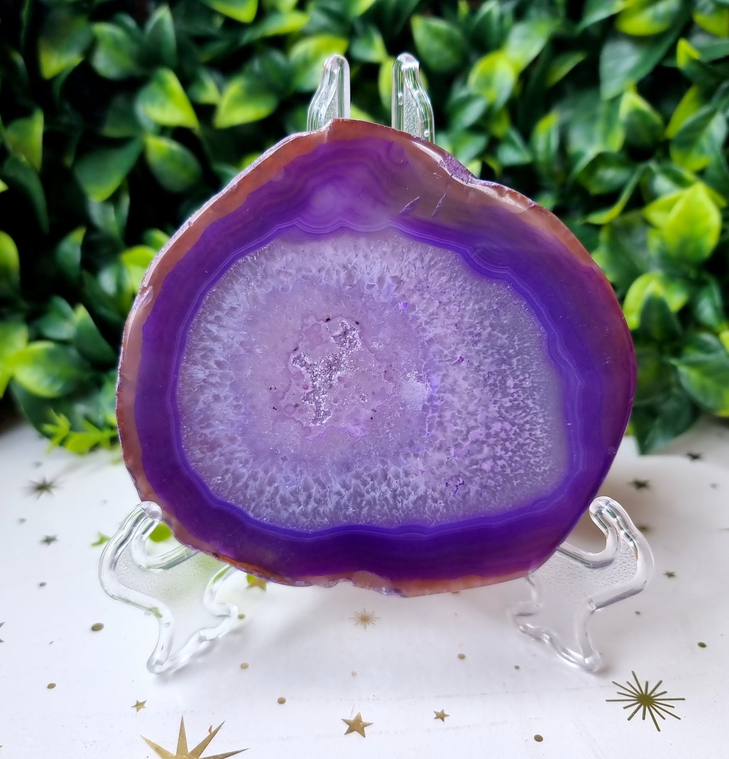 Dyed Purple Agate Slab