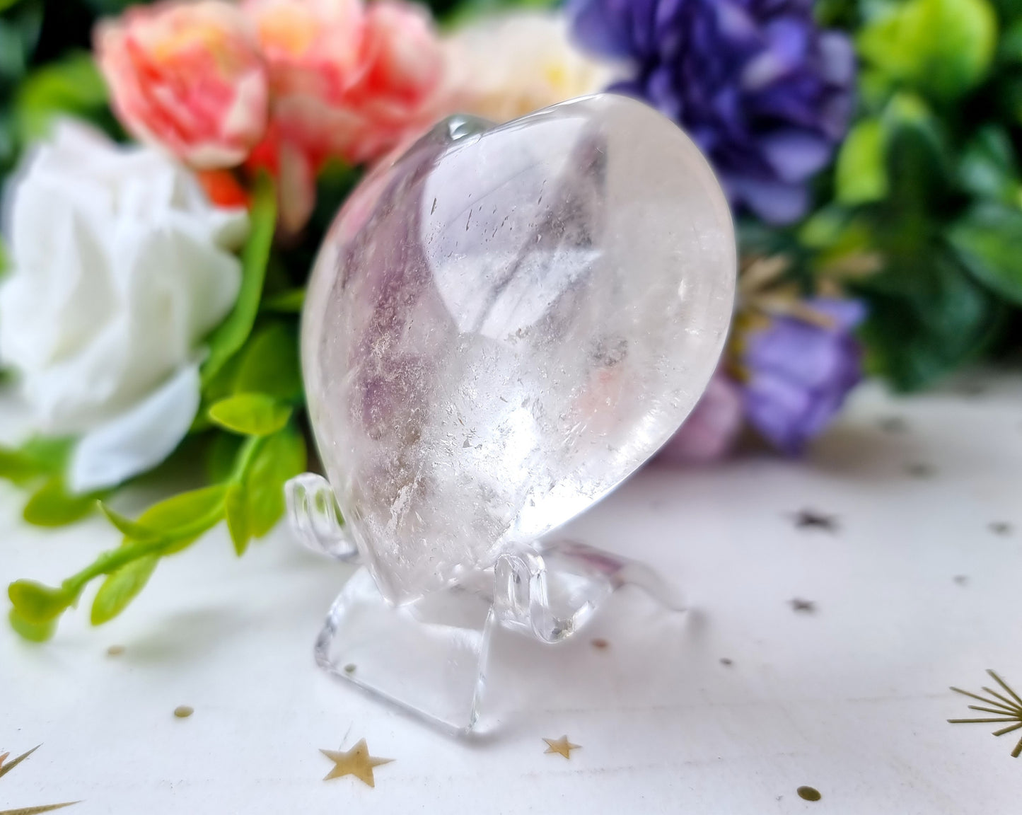 Clear Quartz Heart