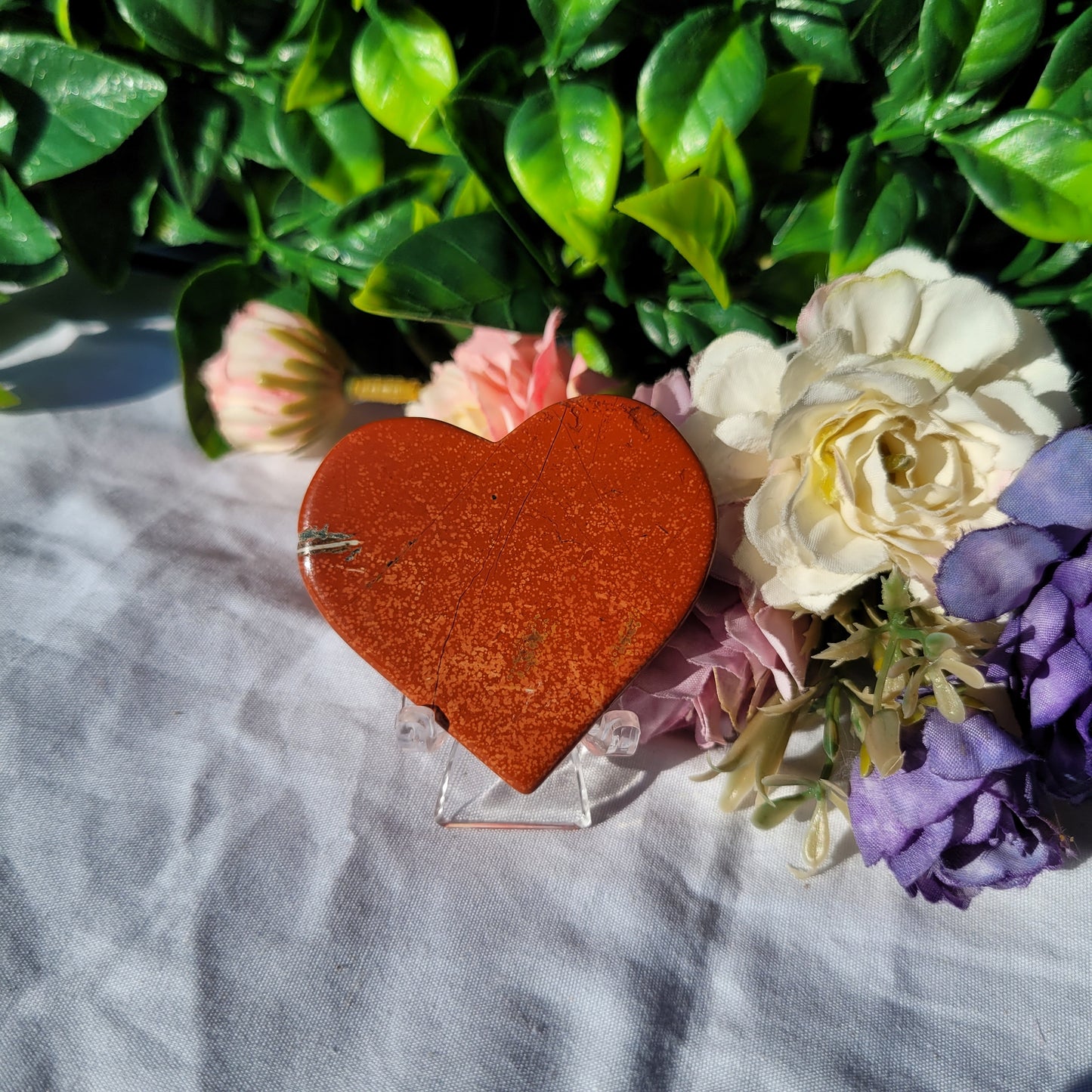 Red Jasper Heart