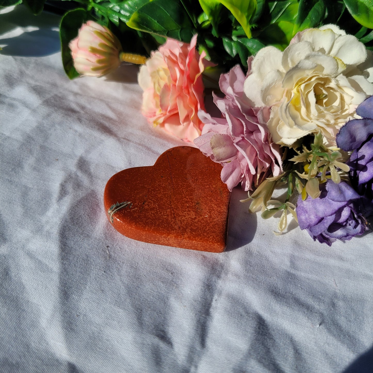 Red Jasper Heart