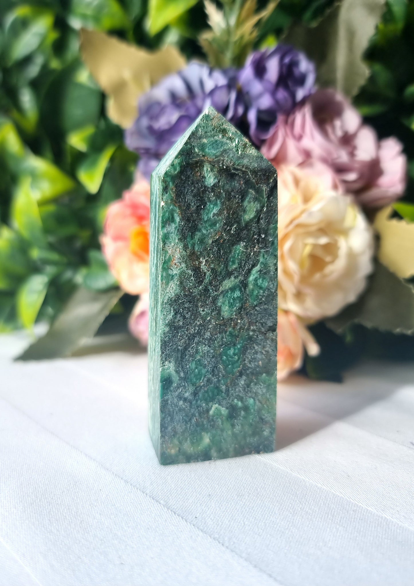 Green Fuchsite Mica Point