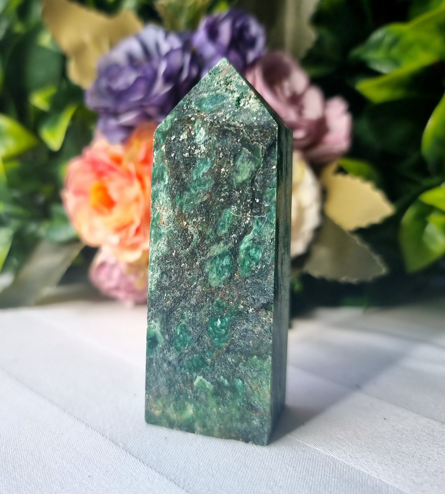 Green Fuchsite Mica Point