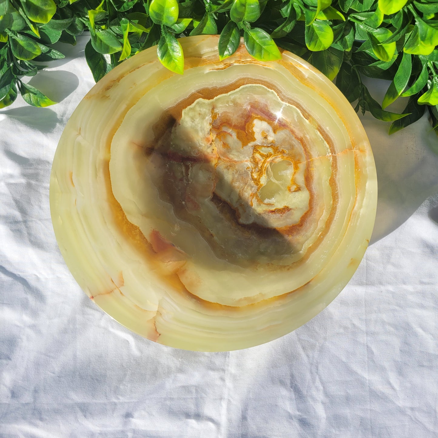 Banded Calcite Bowl