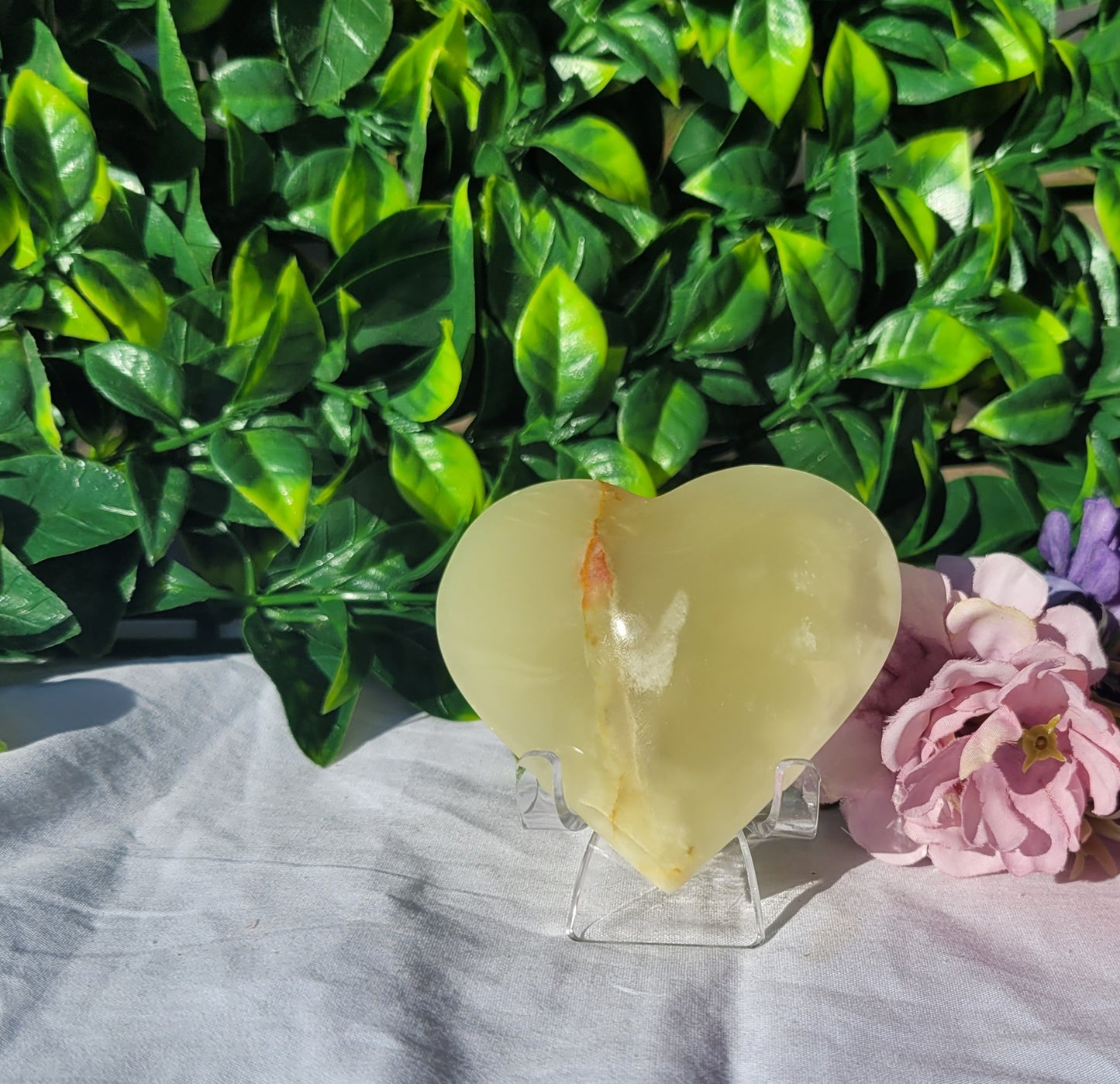 Banded Calcite Heart