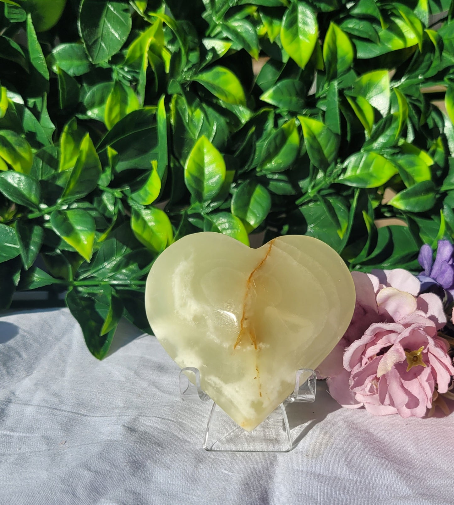 Banded Calcite Heart