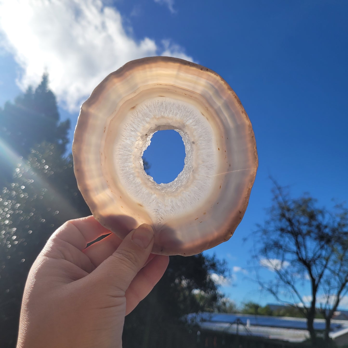 Agate druzy Slab