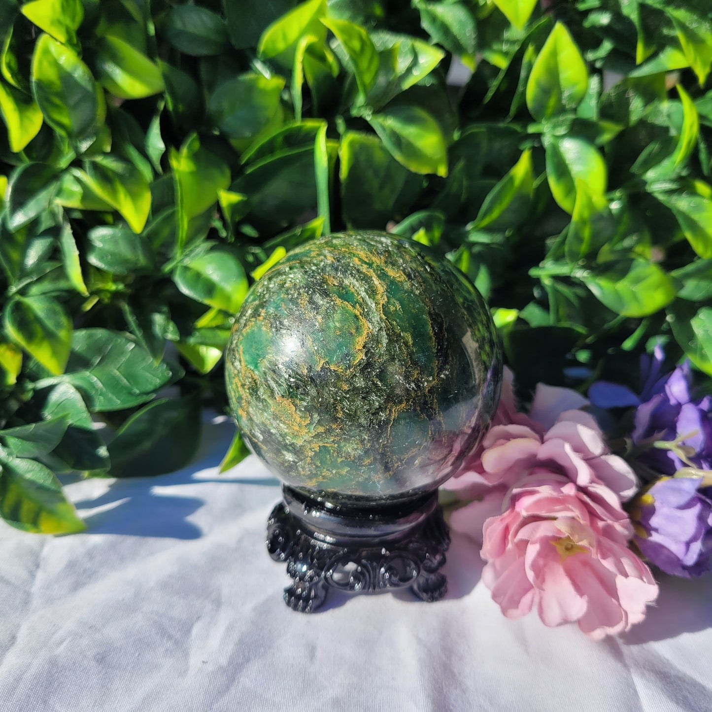 Emerald Jasper (Verdite) Sphere