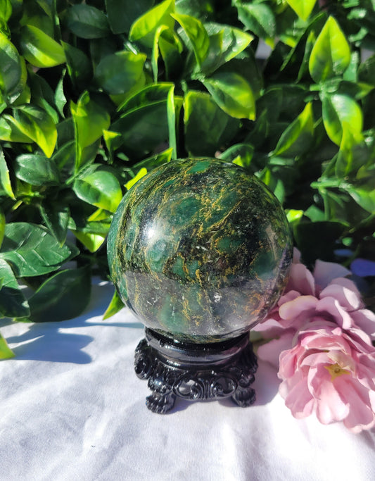 Emerald Jasper (Verdite) Sphere