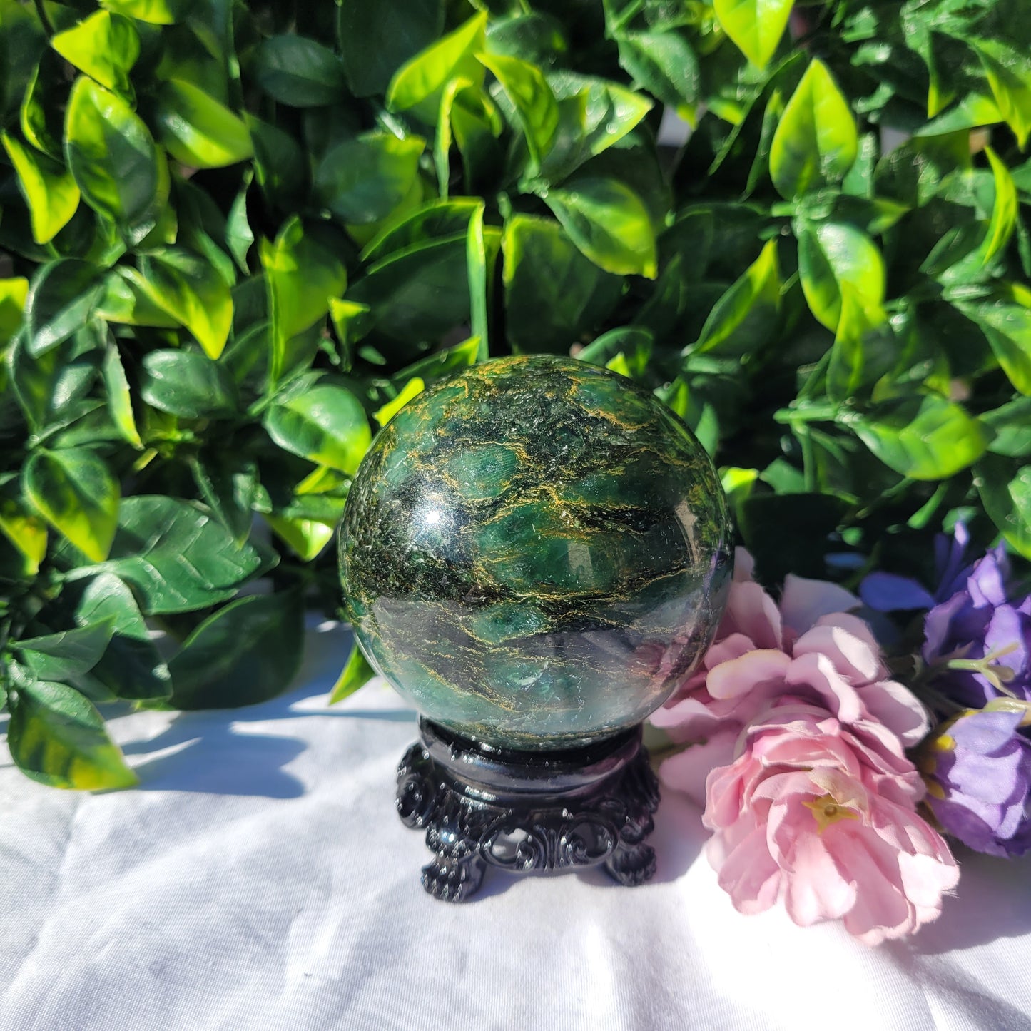 Emerald Jasper (Verdite) Sphere