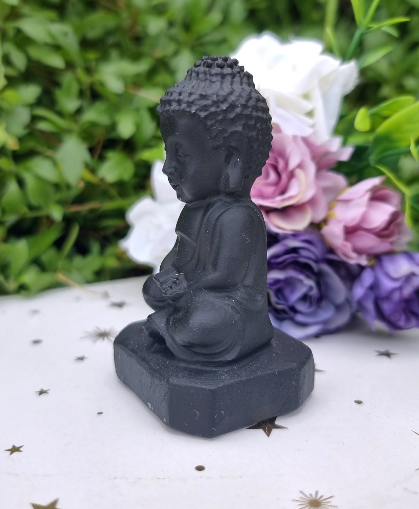 Black Obsidian Buddha