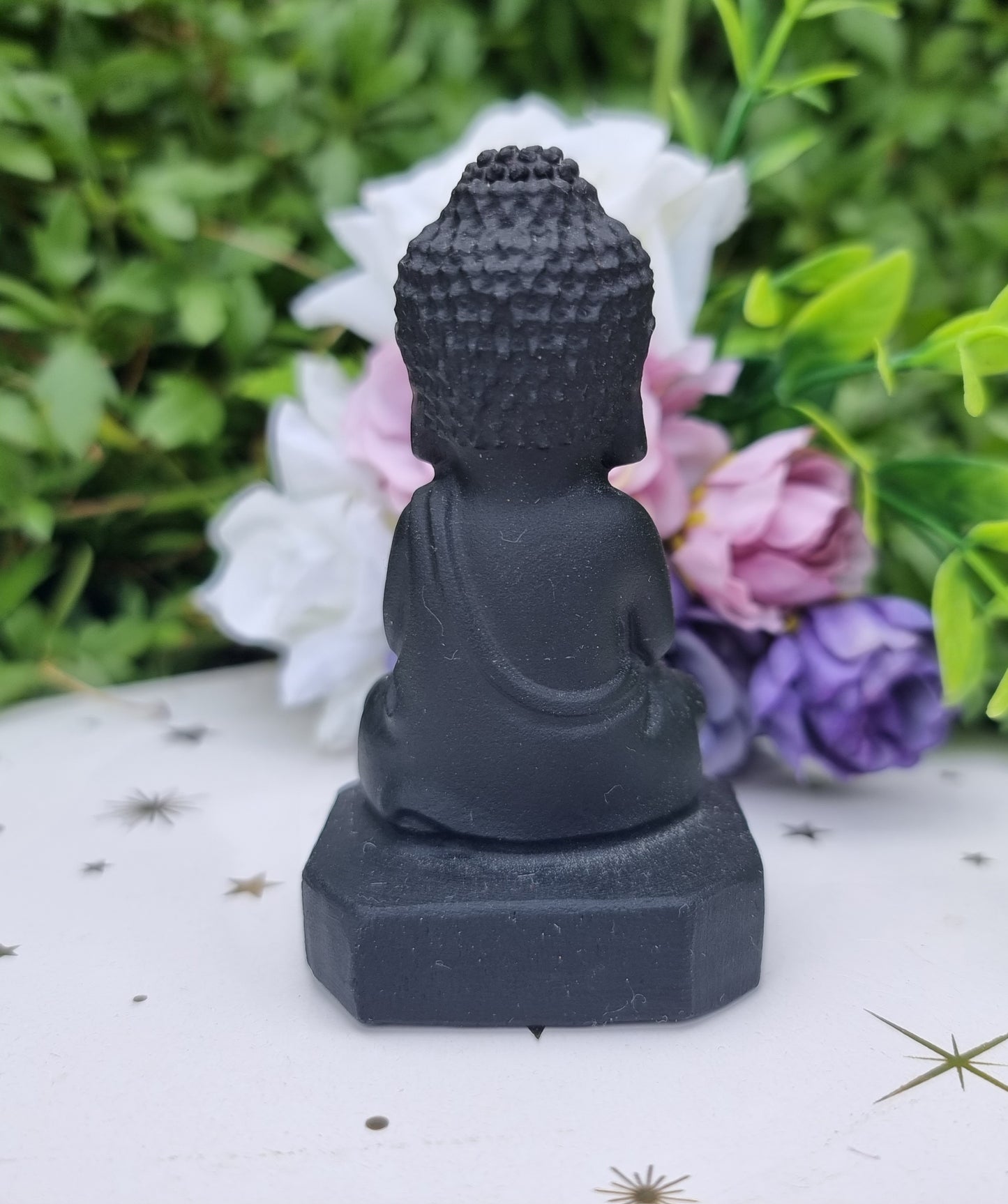 Black Obsidian Buddha