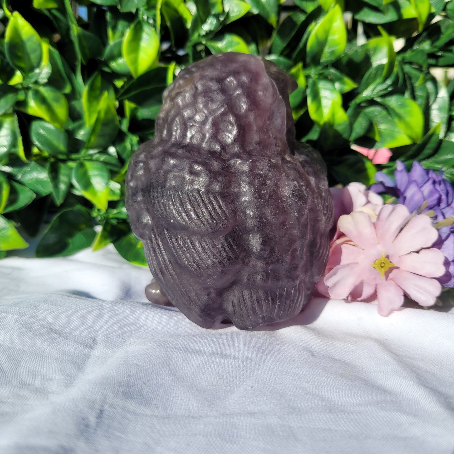 Purple Fluorite Owl