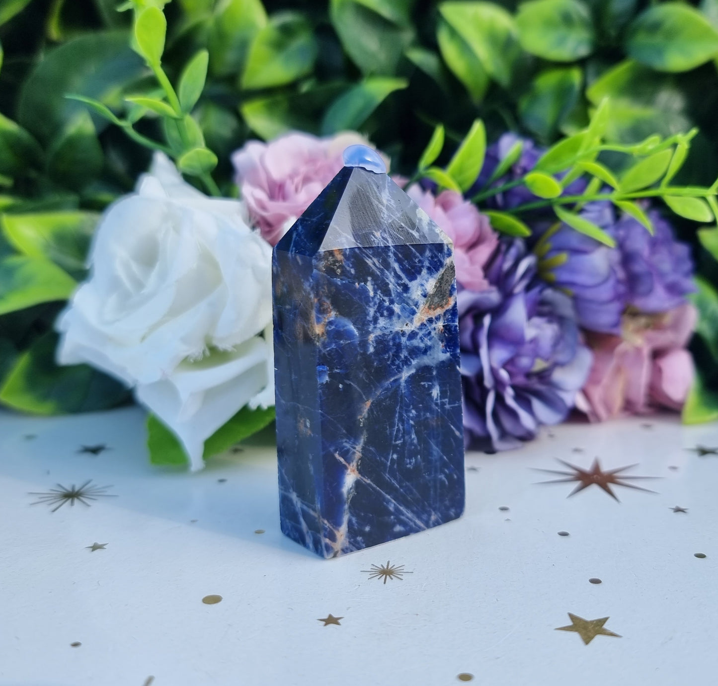 Sunset Sodalite Slim Obelisk Point