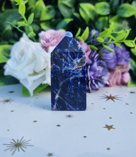 Sunset Sodalite Slim Obelisk Point