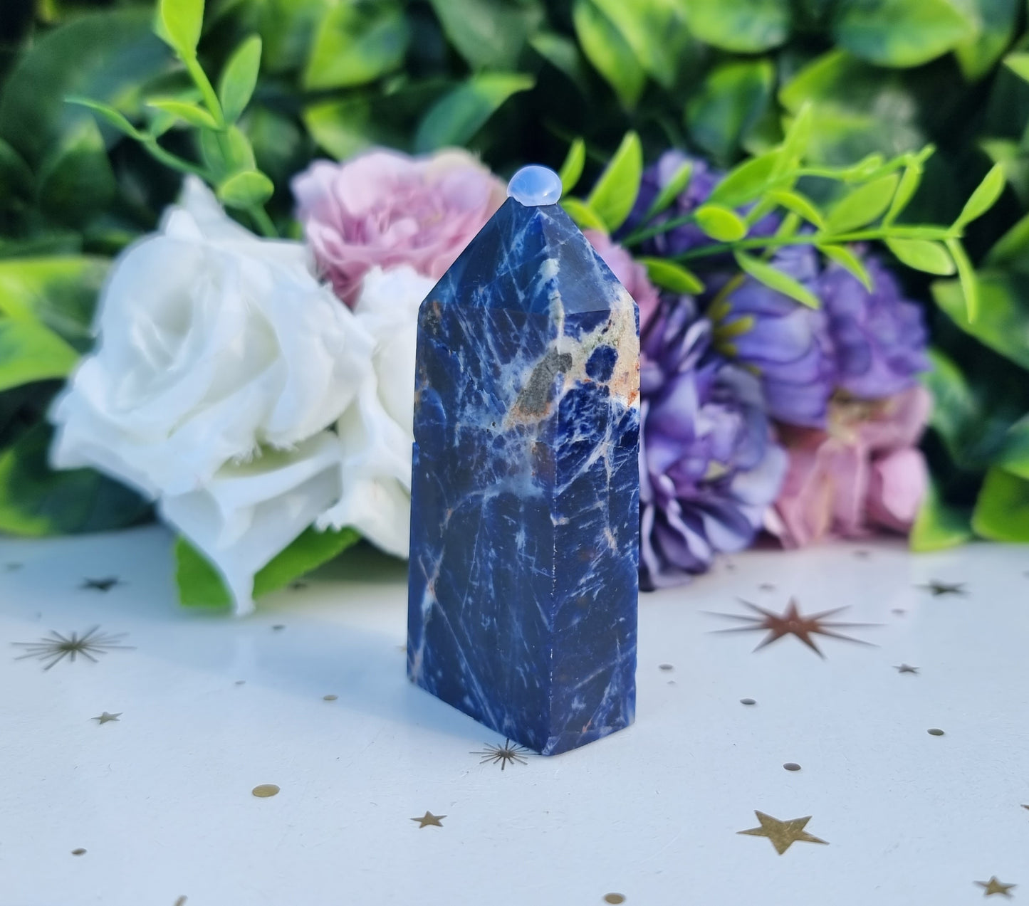 Sunset Sodalite Slim Obelisk Point