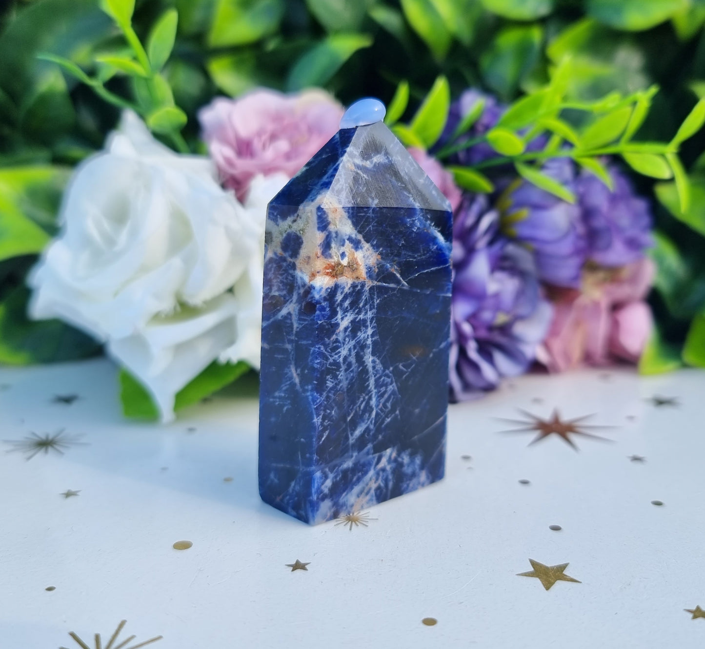 Sunset Sodalite Slim Obelisk Point