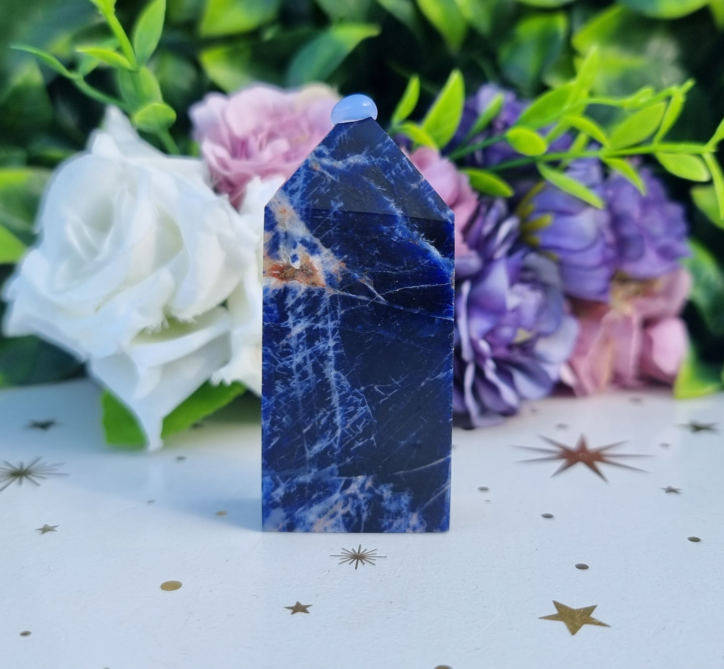 Sunset Sodalite Slim Obelisk Point