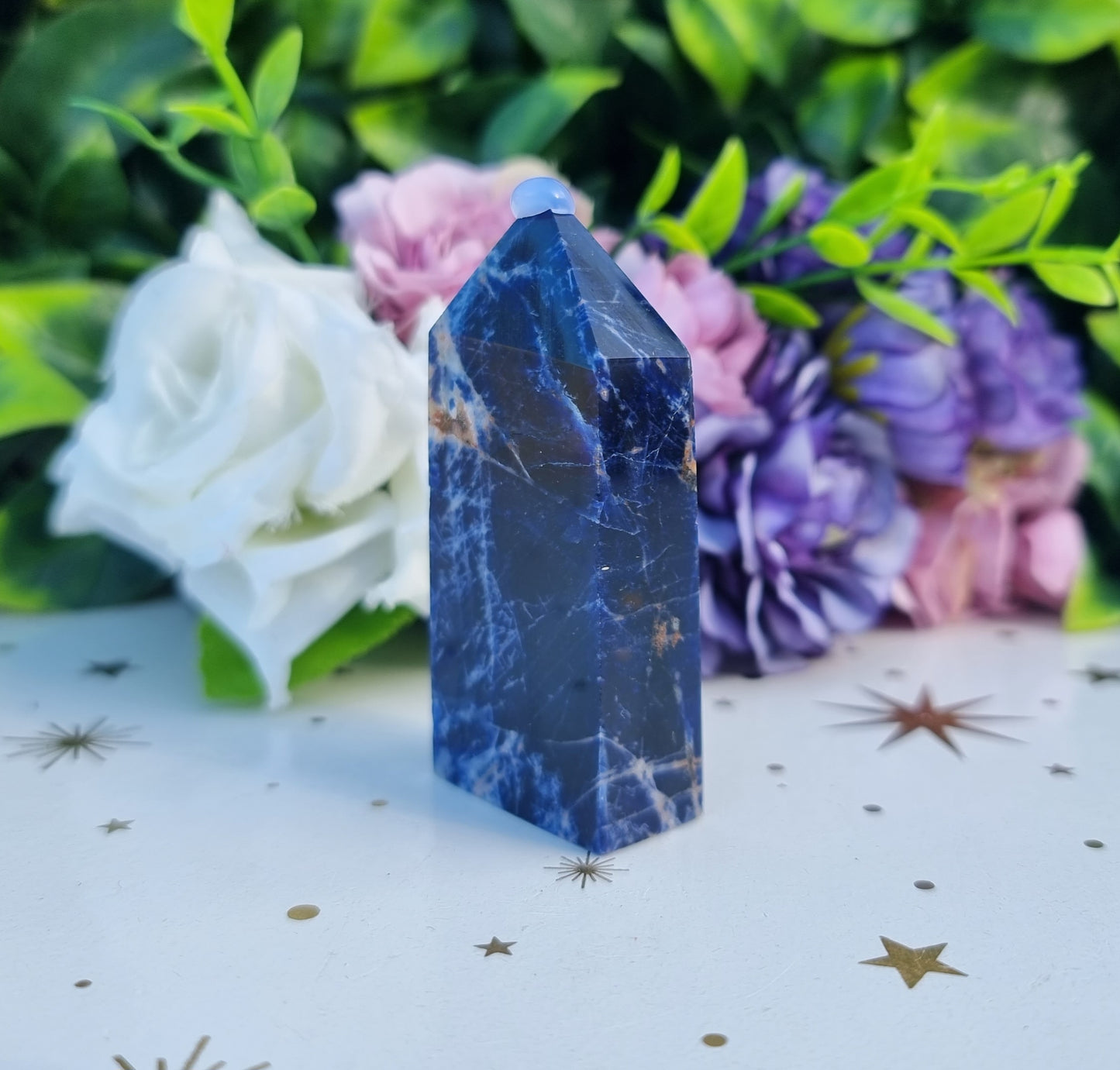 Sunset Sodalite Slim Obelisk Point