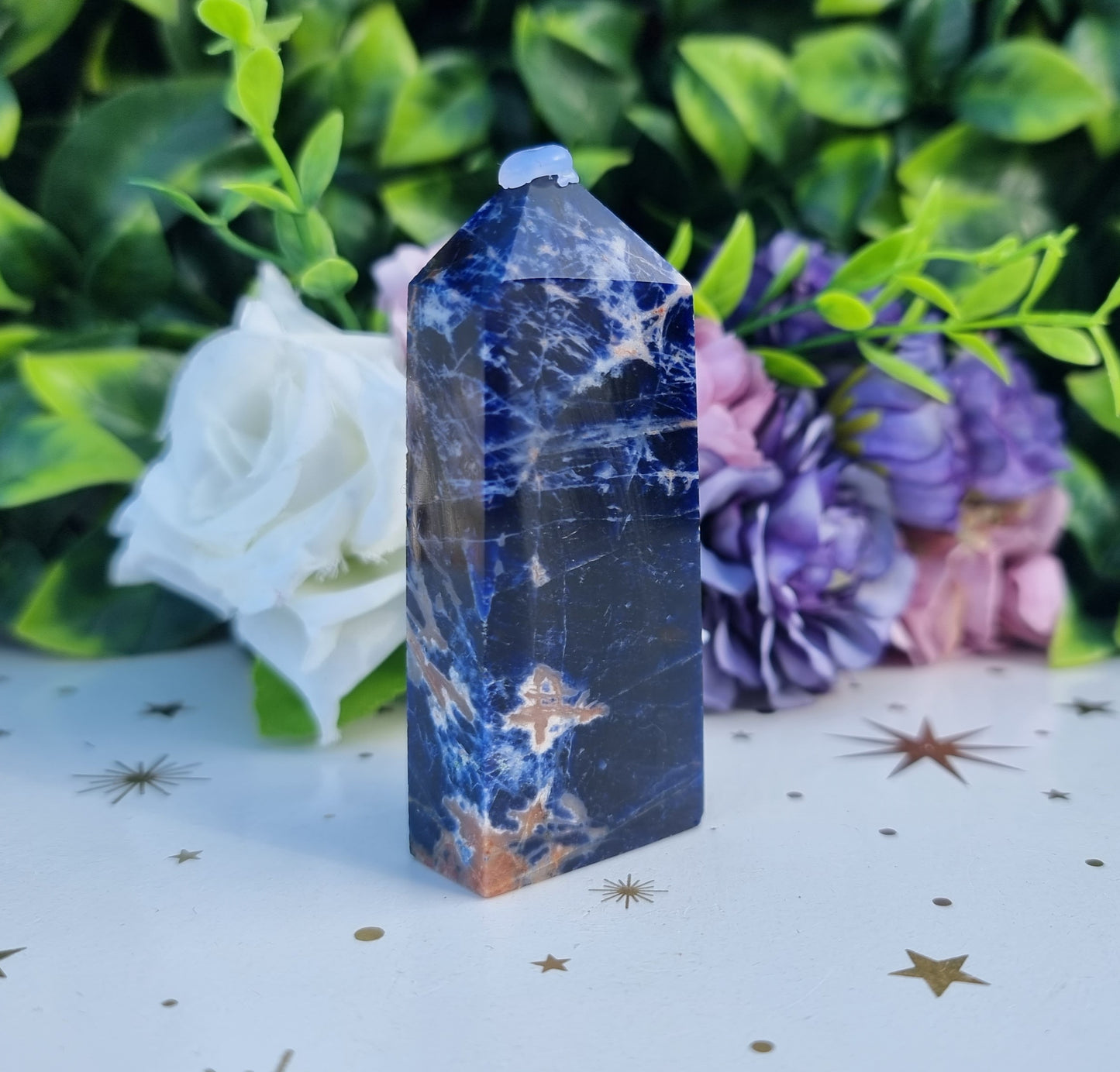 Sunset Sodalite Slim Obelisk Point