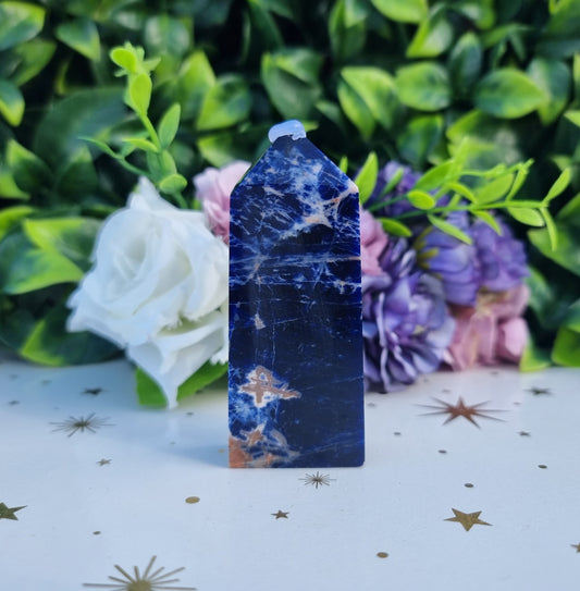 Sunset Sodalite Slim Obelisk Point