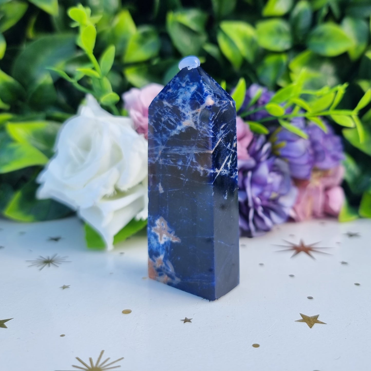 Sunset Sodalite Slim Obelisk Point