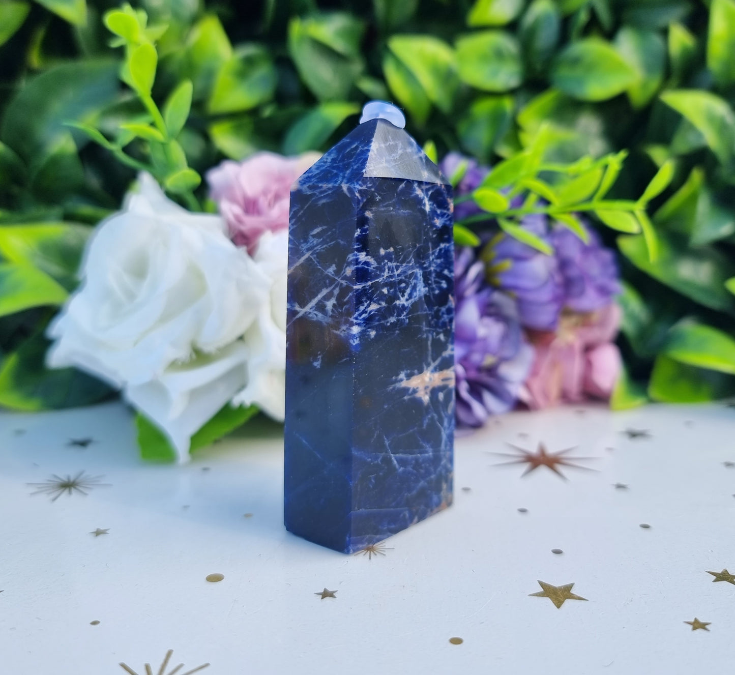 Sunset Sodalite Slim Obelisk Point