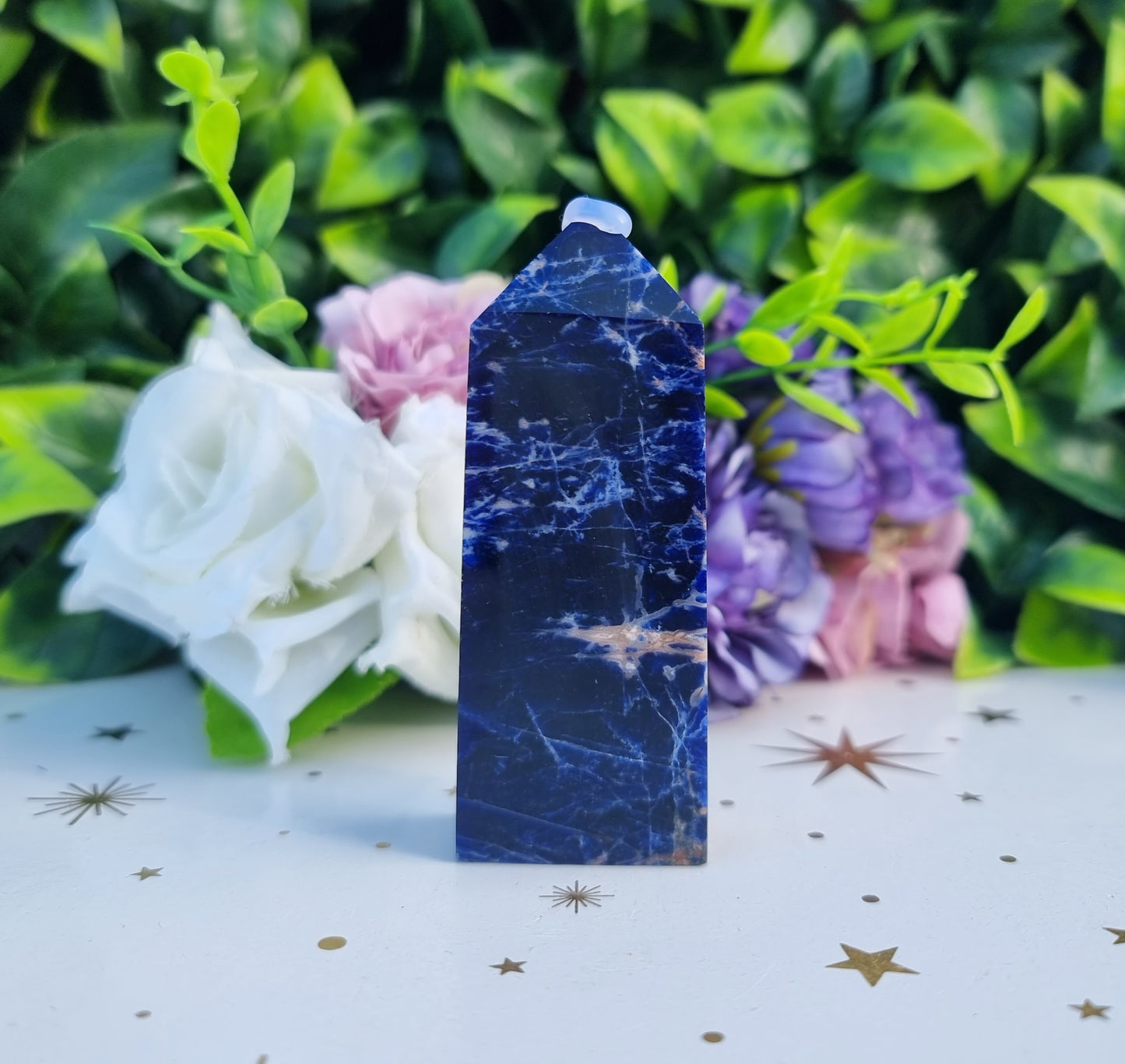 Sunset Sodalite Slim Obelisk Point