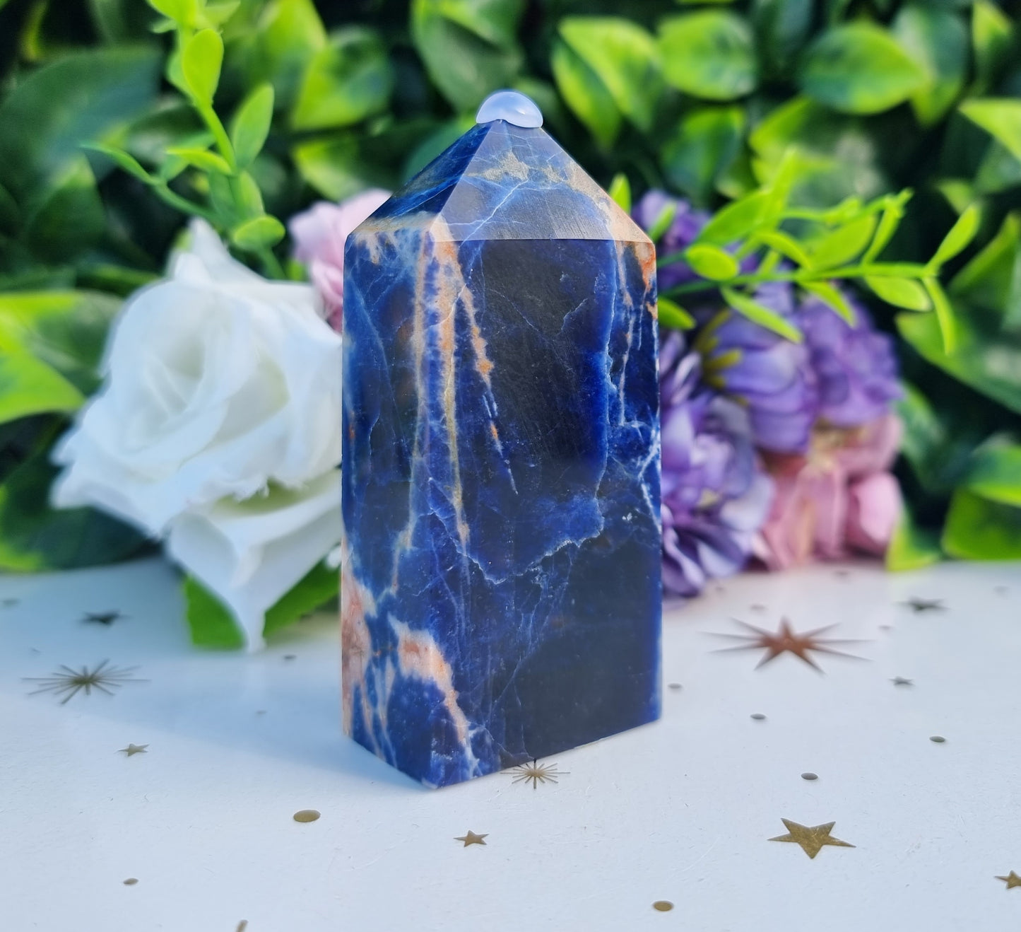 Sunset Sodalite Slim Obelisk Point