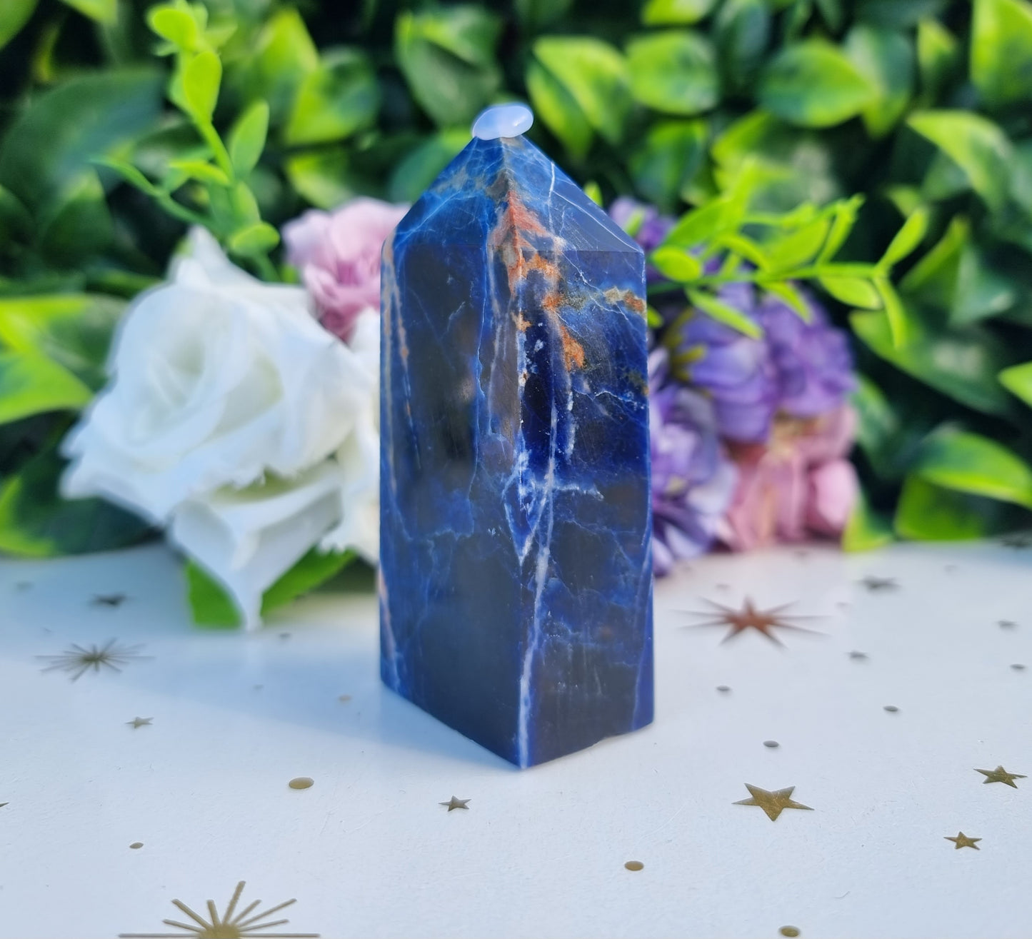 Sunset Sodalite Slim Obelisk Point