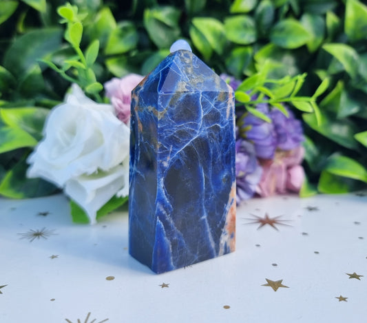 Sunset Sodalite Slim Obelisk Point