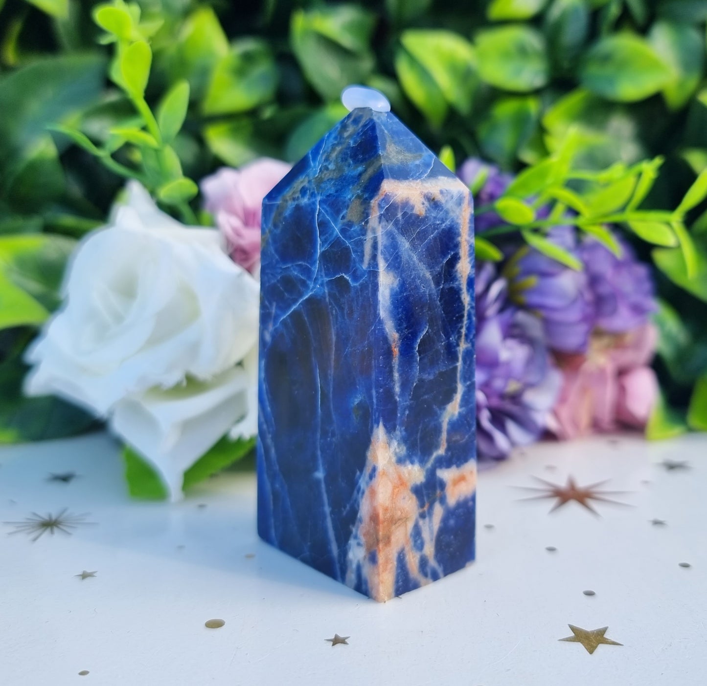 Sunset Sodalite Slim Obelisk Point