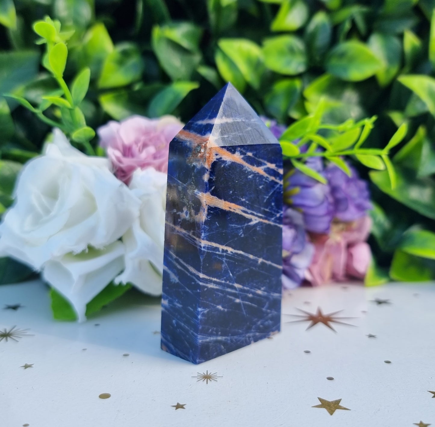 Sunset Sodalite Slim Obelisk Point