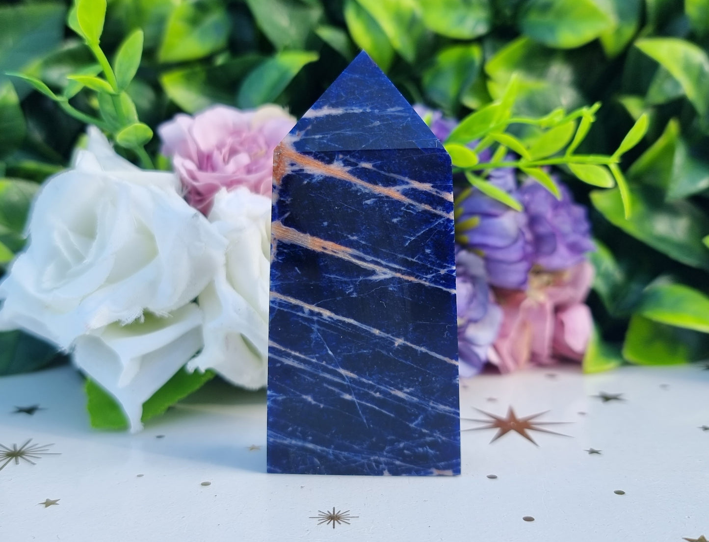 Sunset Sodalite Slim Obelisk Point