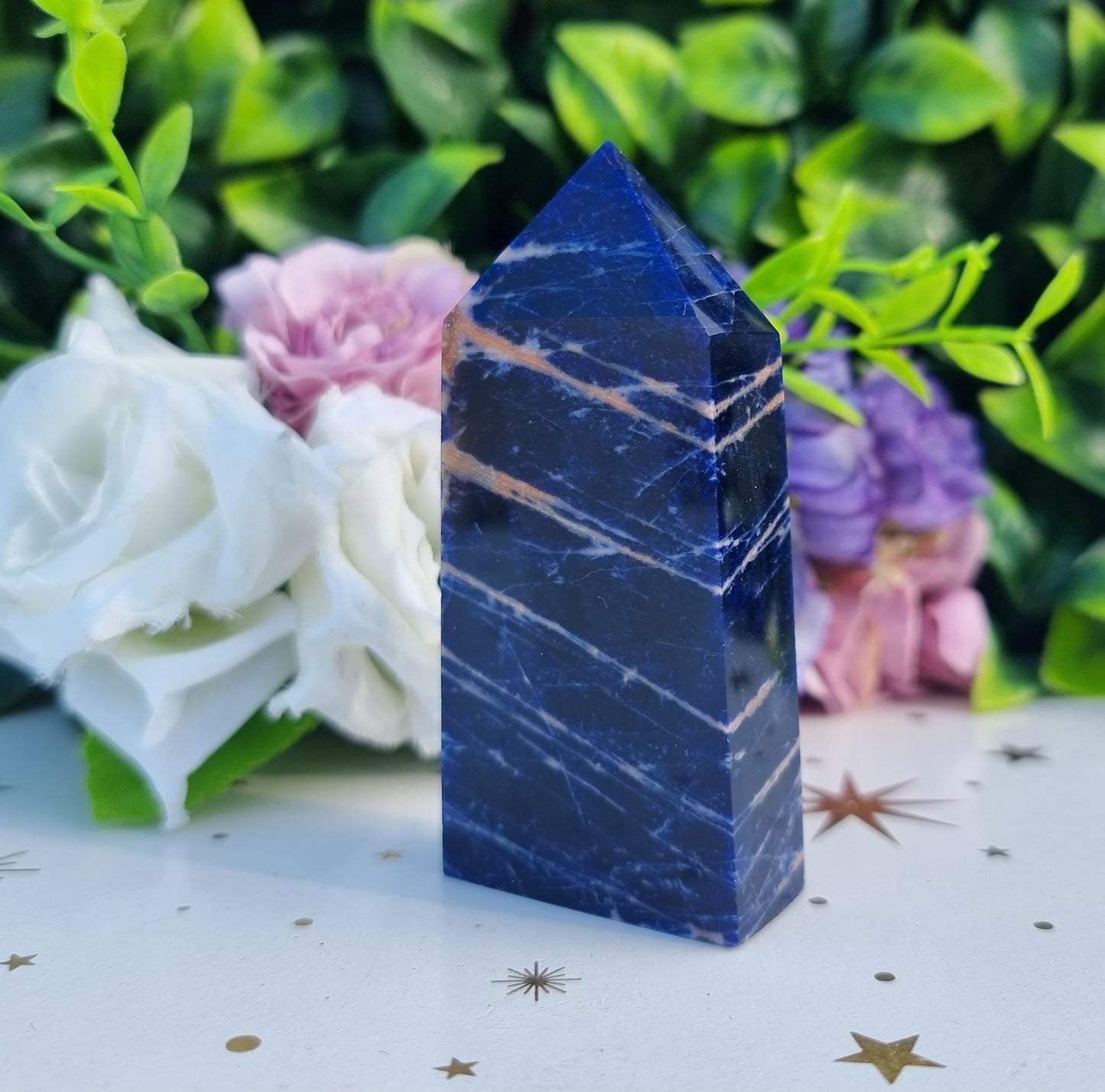 Sunset Sodalite Slim Obelisk Point