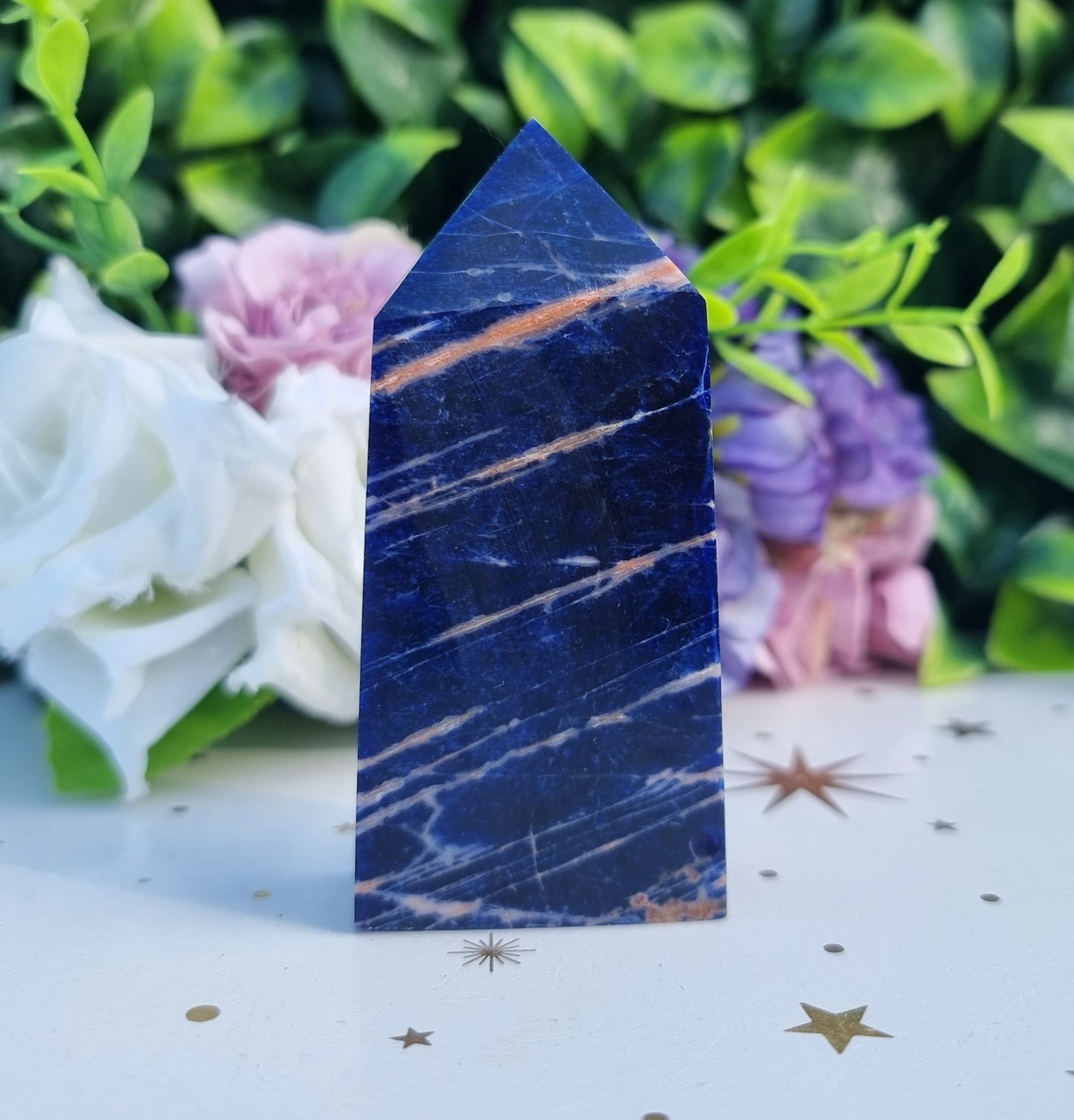 Sunset Sodalite Slim Obelisk Point