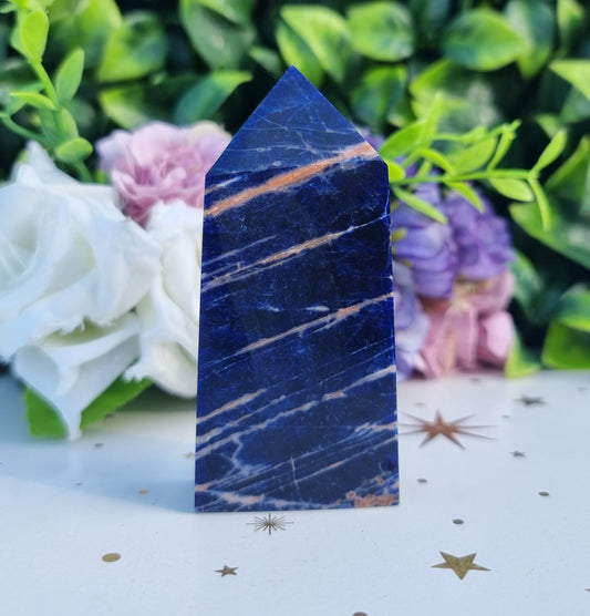 Sunset Sodalite Slim Obelisk Point