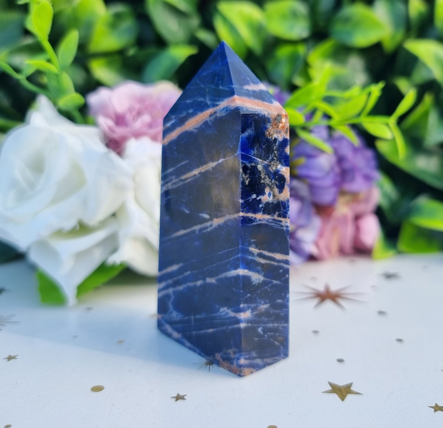 Sunset Sodalite Slim Obelisk Point