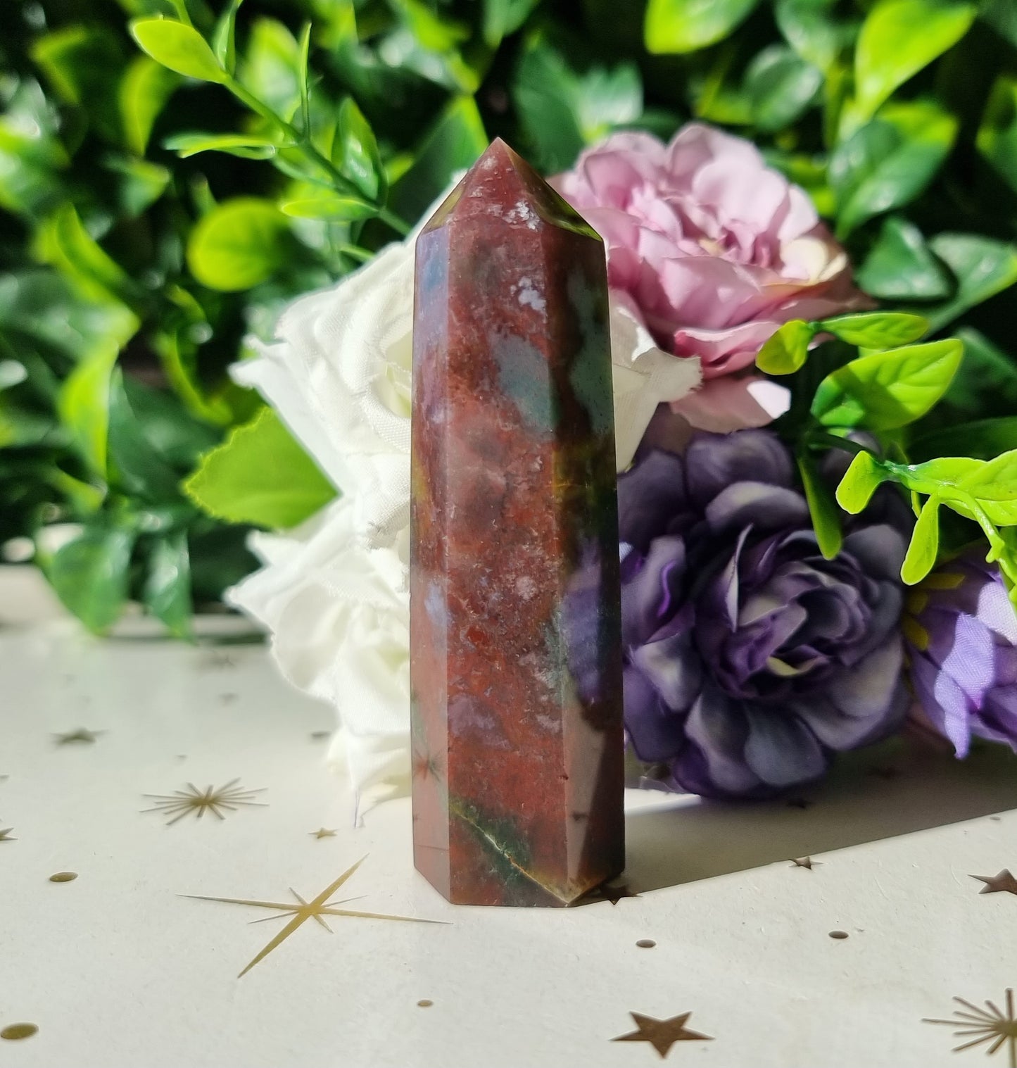 Red Moss Agate Point