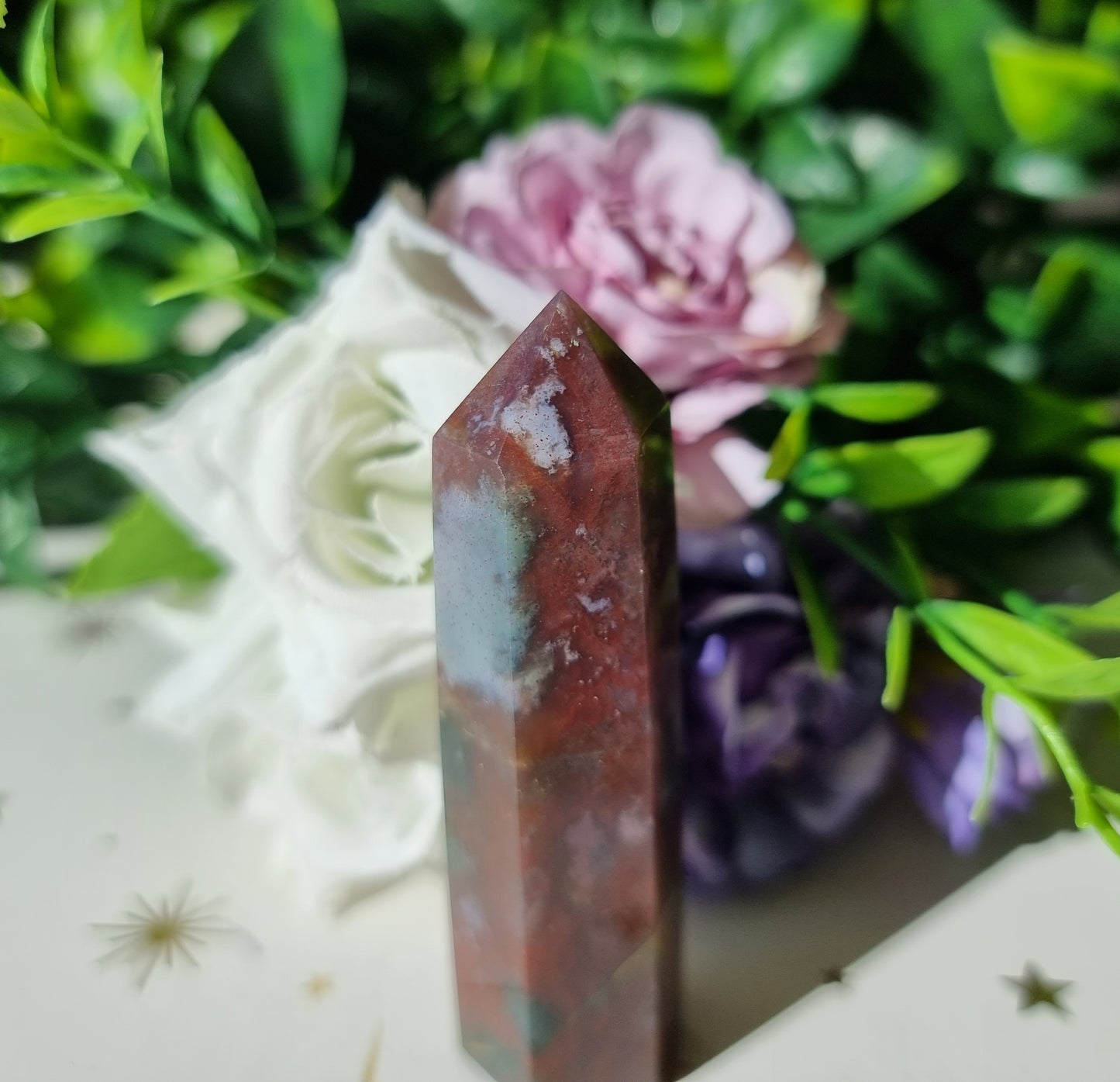 Red Moss Agate Point