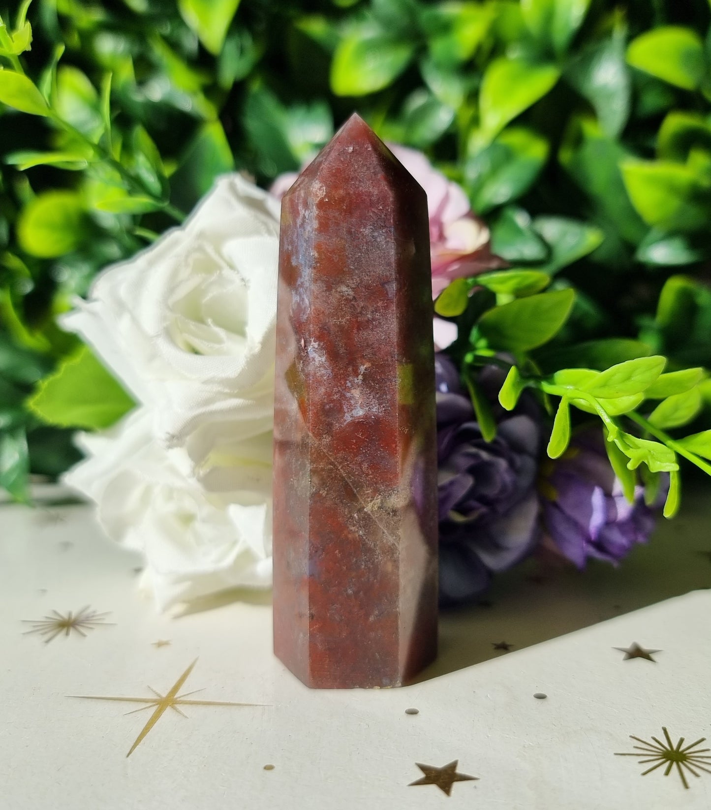 Red Moss Agate Point