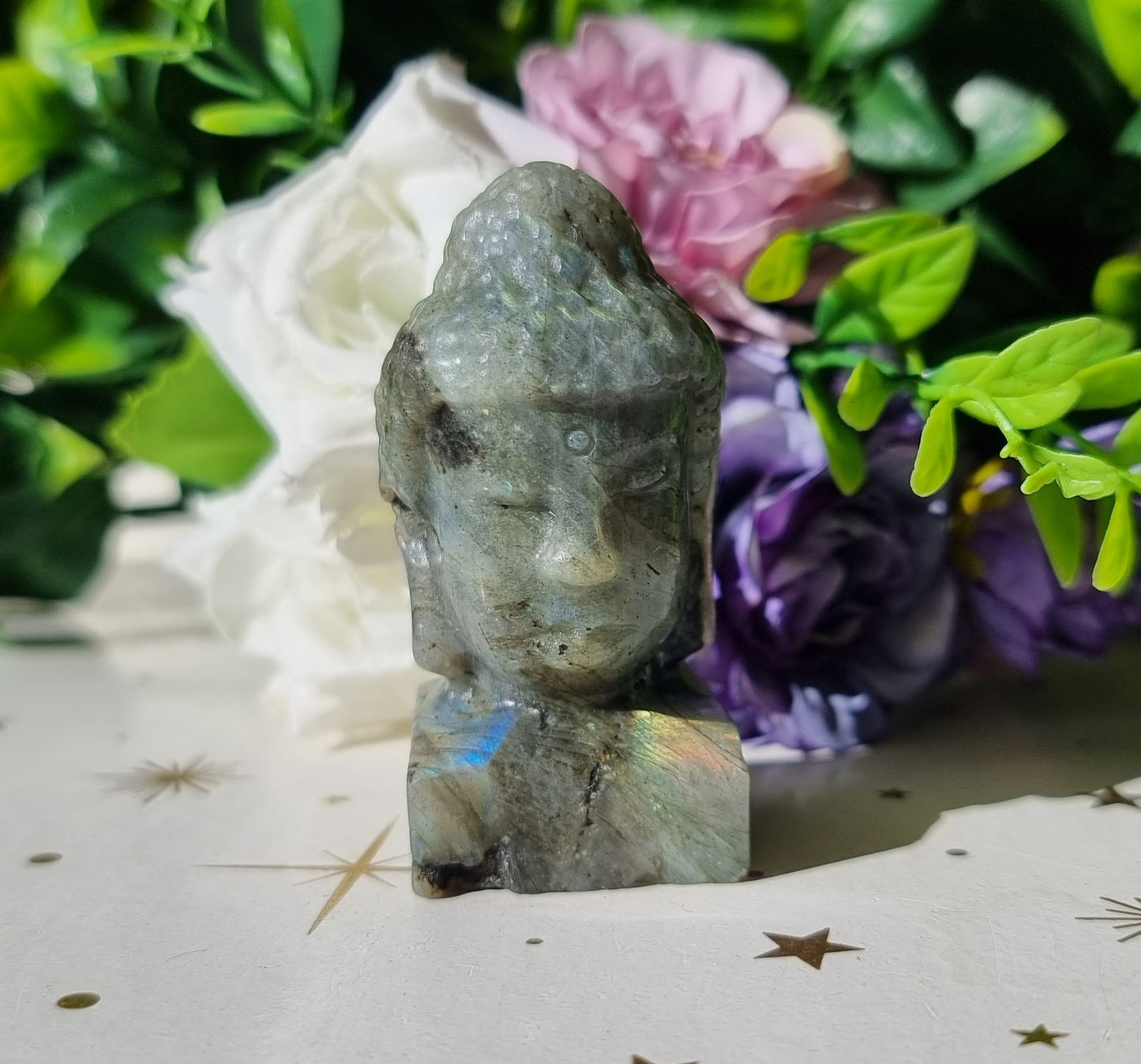 Labradorite Buddha