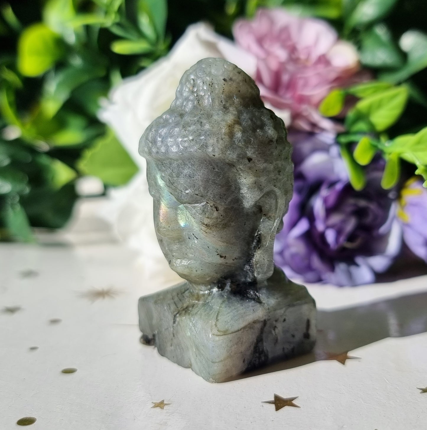 Labradorite Buddha