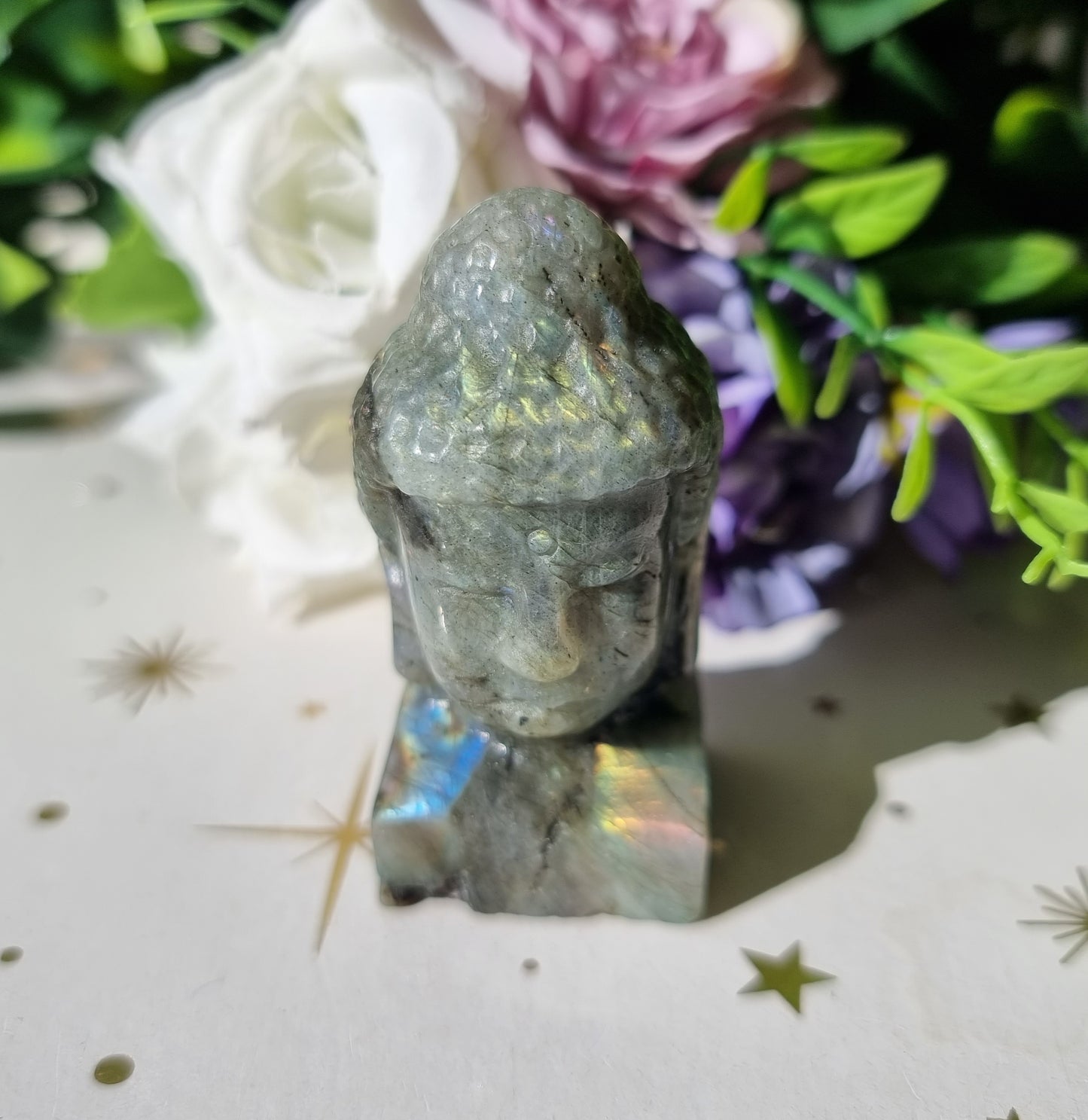 Labradorite Buddha