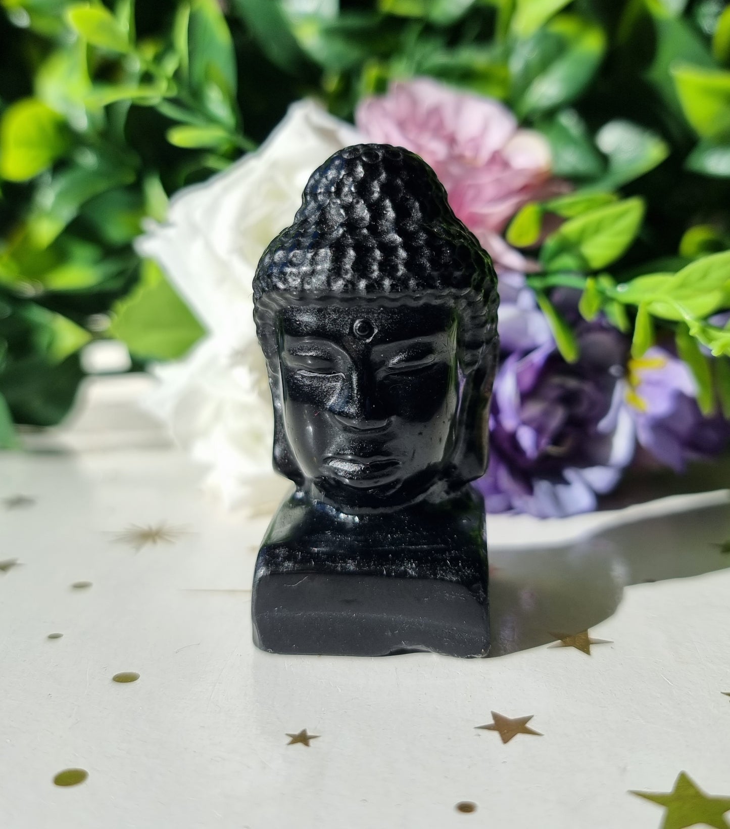 Black Obsidian Buddha