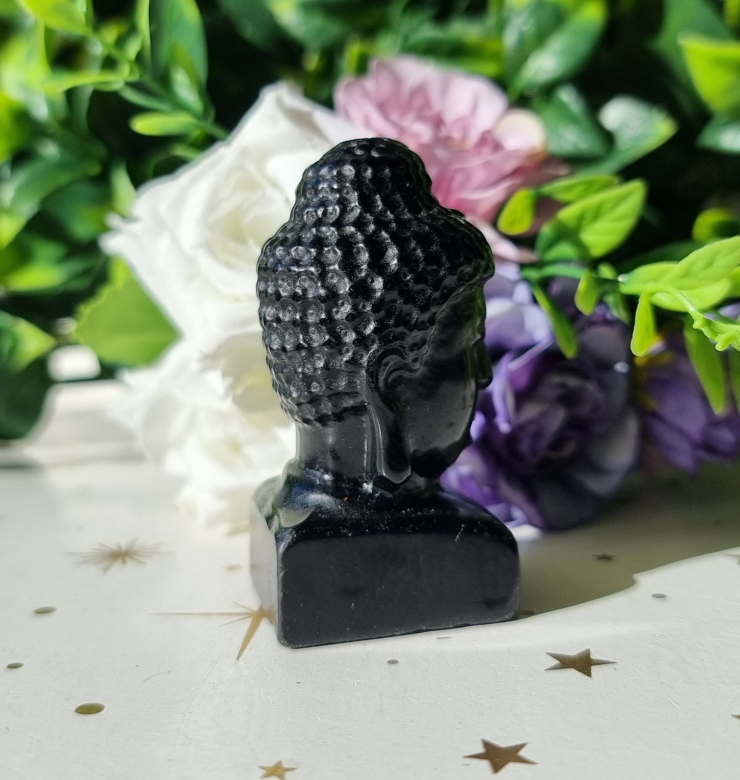 Black Obsidian Buddha