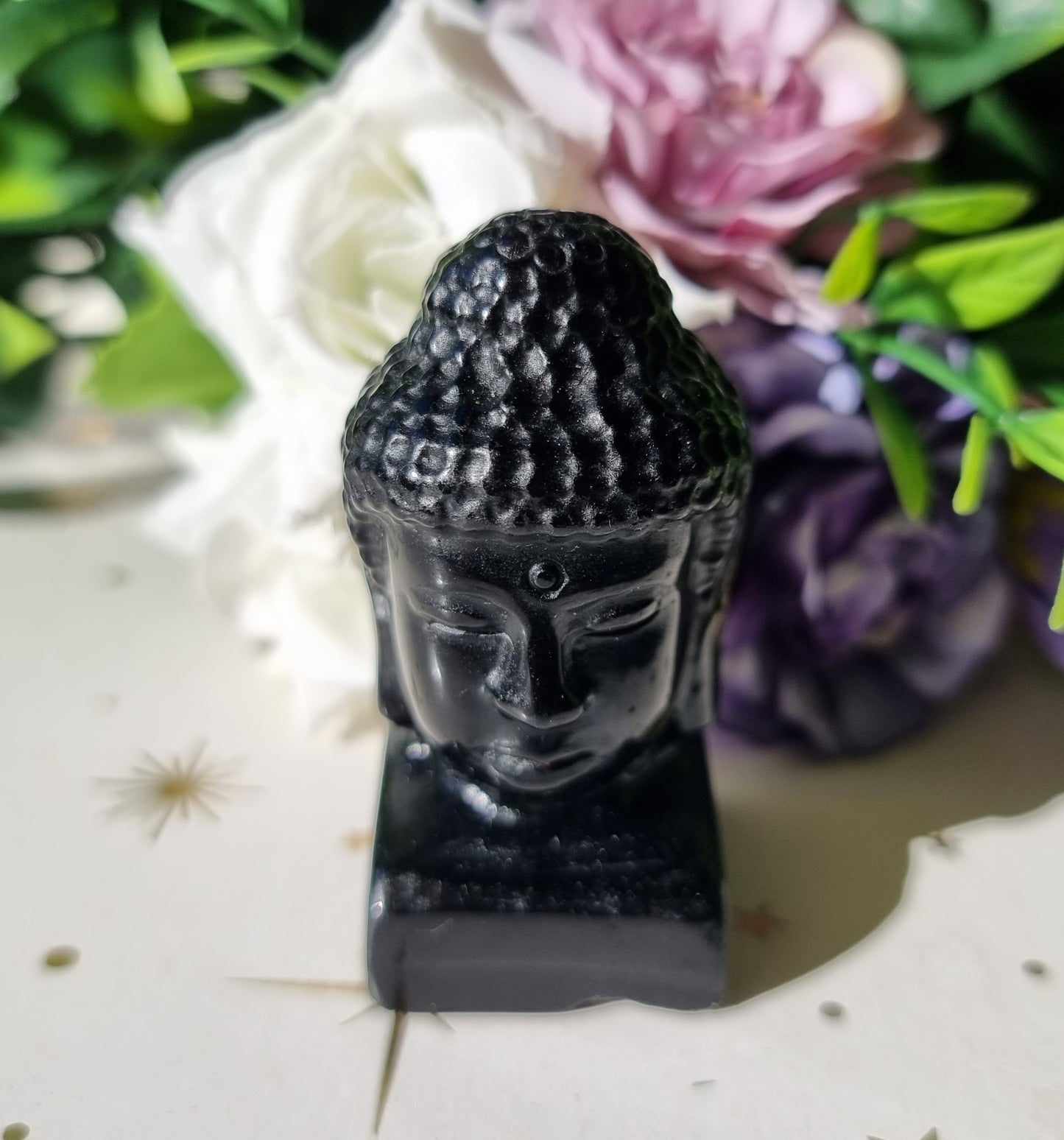 Black Obsidian Buddha