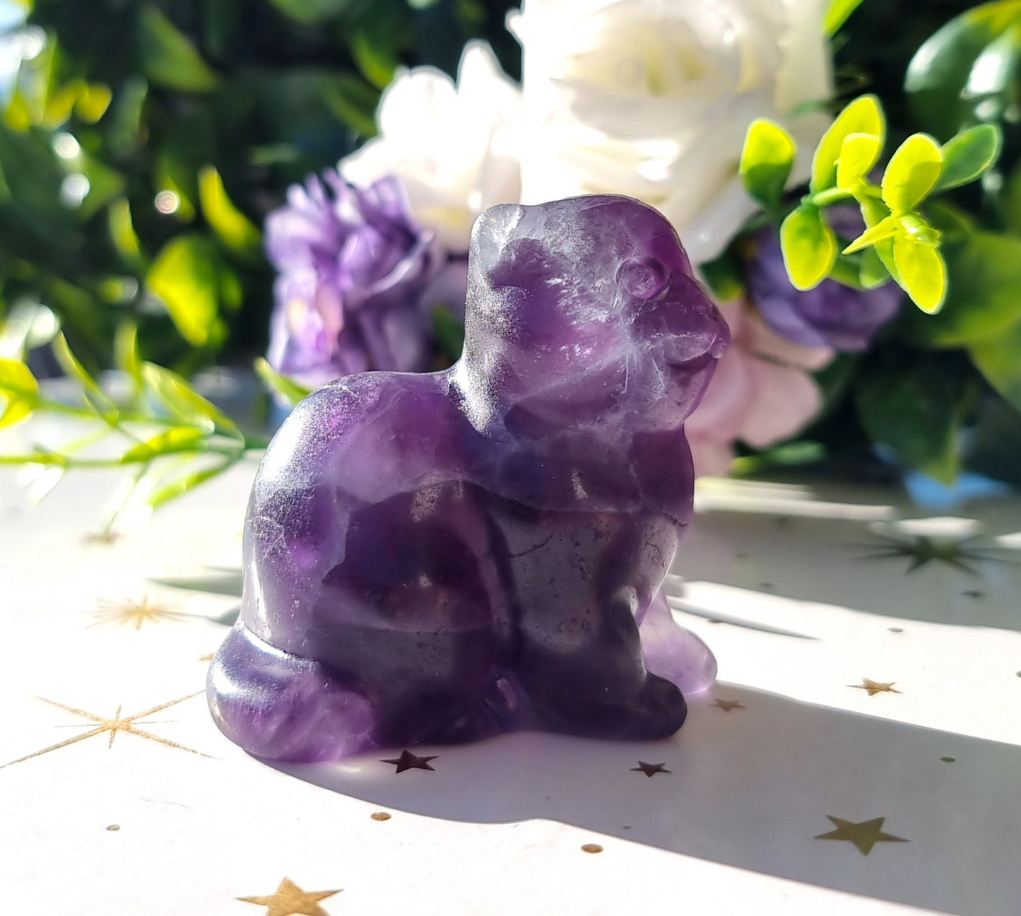 Purple Fluorite Cat