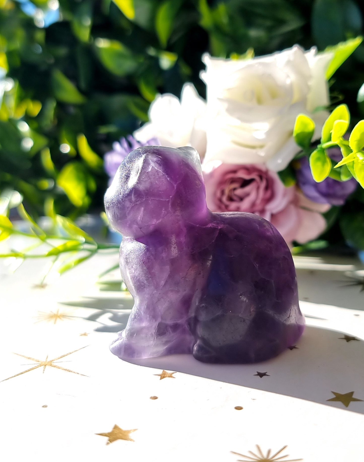 Purple Fluorite Cat